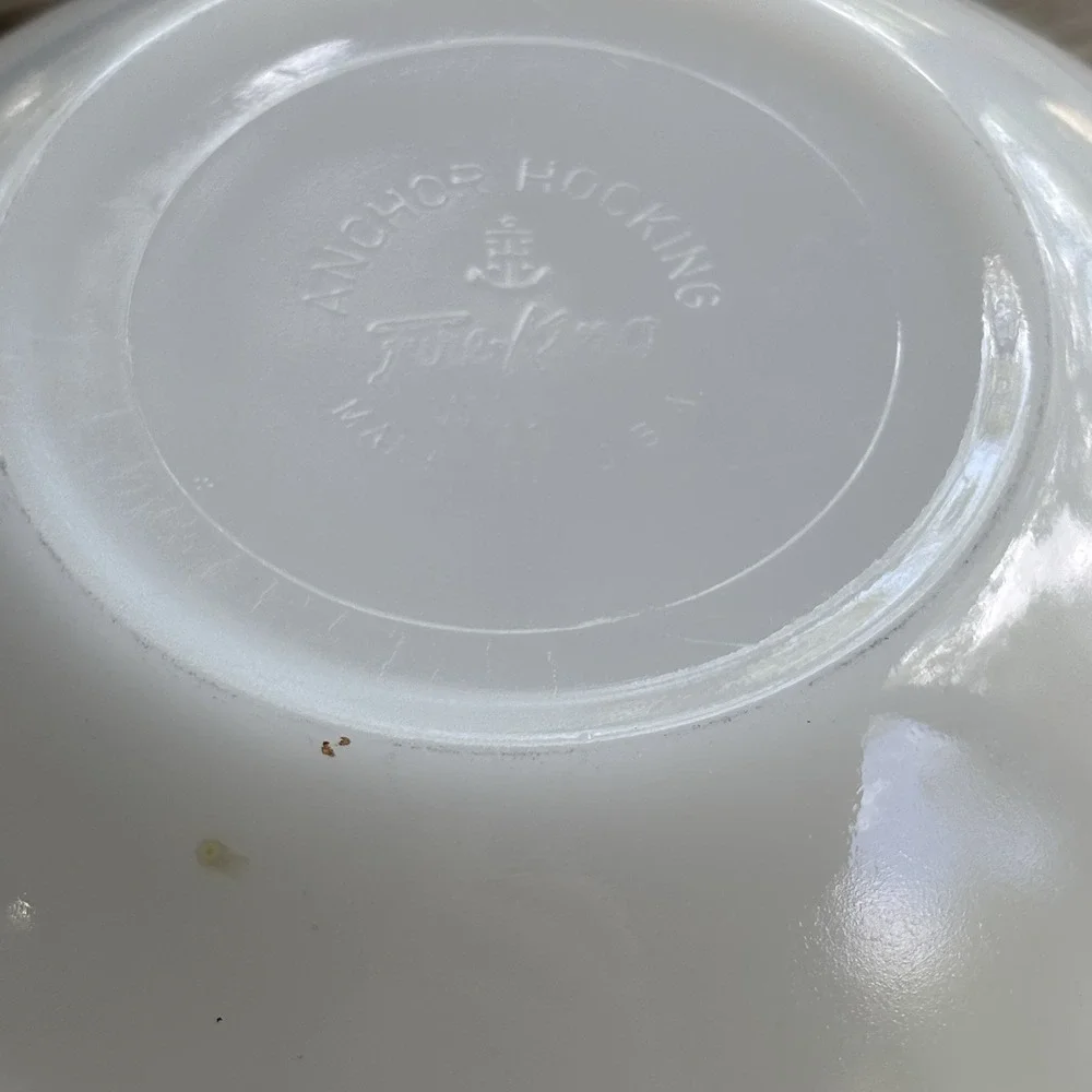 Anchor Hocking Fire King Oven Ware both bowls